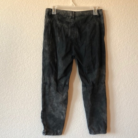 Ecote tie dyed pants marbled look to them bleached skinny zip ankle - Picture 5 of 7